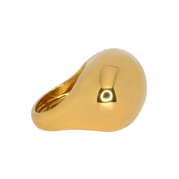 KENNETH JAY LANE, GOLD DOME RING-ONE SIZE ADJUSTABLE, I AM IN LOVE WITH THIS RIN - Picture 1 of 7